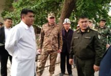 Камчыбек Ташиев жабыркаган 2 аскер кызматчынын абалынан кабар алды