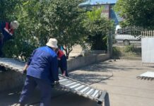 Ошто тротуар салууга тоскоол болгон объектилер алынууда