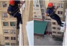 В Бишкеке спасли девушку, которая хотела спрыгнуть с 10-го этажа. ВИДЕО