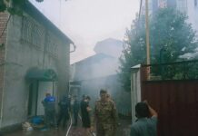 Бишкек шаарында бала бакчанын имаратынан өрт чыкты