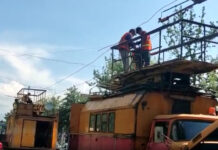 В Бишкеке по ул. Абдрахманова временно приостановлено движение всех троллейбусов