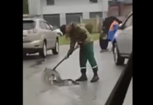 Ямочный ремонт в луже: мастер «Бишкекасфальтсервиса» уволен, двое сотрудников наказаны