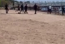 В пансионате «Радуга» на пляже произошла массовая драка. ВИДЕО