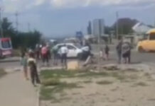 Момент серьезной аварии в Бишкеке попал на видео