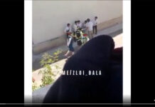 Мектепте бир канча окуучу балдарды тизип алып, агайдын сабап жаткан видео тарады