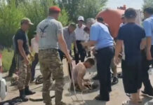 Таласта милиционерлер газга ууланган жарандардын өмүрүн сактап калышты