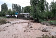 Кызыл-Кыя шаарында сел жүрдү