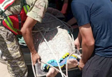 Чүйдө куткаруучулар чатырдан кулаган жаранга жардам көрсөттү