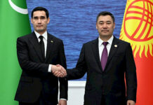 Садыр Жапаров Чолпон-Атада Түркмөнстандын президенти менен жолугушту