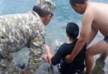 В Балыкчи спасли тонущую девушку