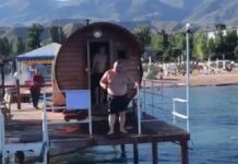 Балбак Тулобаев прокомментировал видео, где он парится в бане на пирсе Иссык-Куля