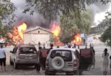 Беловодское айылындагы мектептен чыккан өрттөн эч ким жабыр тарткан жок