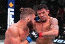 Рафаэль Физиев нокаутировал соперника на турнире UFC в Лас-Вегасе