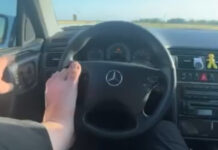 В Бишкеке оштрафовали блогера, который рулил ногой на скорости 240 км/ч