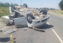 Сузакта жол кырсыгынан эки айлык бөбөк чарчап калып, 14 жаран жабыркады