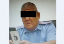 Бишкекте шаардык милиция бөлүмүнүн башчысы пара алып жаткан жеринен кармалды