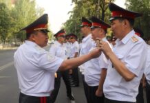 ИИМдин Борбордук аппаратынын кызматкерлери үчүн саптык кароо өткөрүлдү