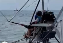 На Иссык-Куле мужчина катал отдыхающих на самодельном мотодельтаплане без лицензии