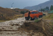 В Джалал-Абадской области сошли сели. ВИДЕО