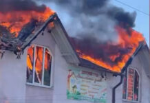 В Бишкеке горит детский сад. ВИДЕО