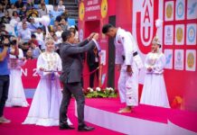 Эрлан Шеров Казакстанда күмүш медаль утту