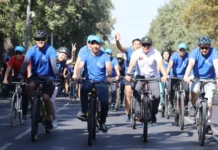 “Ден соолук менден башталат!” деген ураандын алдында веложүрүш өттү