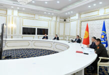 Садыр Жапаров принял участие во внеочередной сессии СКБ ОДКБ