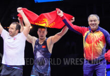 ВИДЕО: Акжол Махмудов — первый в истории КР чемпион мира по греко-римской борьбе
