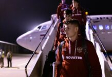 Матч Кыргызстан – Россия. В Бишкек прилетела сборная РФ