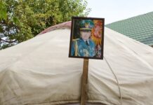 В Нарыне похоронили старшего лейтенанта Нурсултана Жаныбекова, погибшего на границе