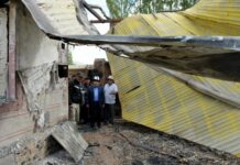 Акылбек Жапаров ознакомился с ходом восстановительных работ в Баткенской области