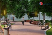 В районе Ошского рынка хотят построить «карманный парк». Эскизы