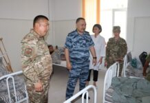 Баткен окуясында жабыркаган Ички аскерлердин алты жоокери Бишкек шаарындагы ооруканаларда дарыланууда