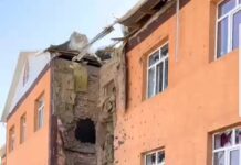 Сүрөт: Максат айылындагы мектепти гранатамет талкалаган