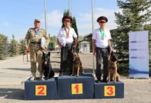 Кинологиялык борборунун командасы мелдеште биринчи орунду алды