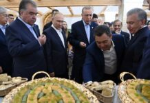 Лидеры стран ШОС посетили туркомплекс «Шелковый путь Самарканд» и посадили там деревья. ФОТО