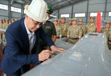 Садыр Жапаров открыл базу беспилотников Погранслужбы ГКНБ. ФОТО