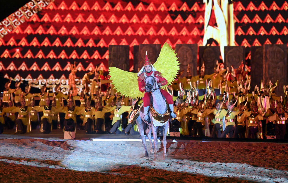 dst 9575 Президент Жапаров посетил церемонию открытия IV Всемирных игр кочевников в Турции