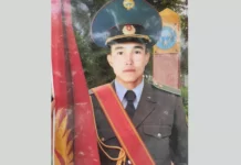 Баатырларча курман болгон Турсунбаев Эрландын сөөгү жерге берилди