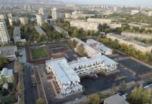 В Бишкеке открыли новый корпус школы-гимназии №20 за 347 млн сомов. ФОТО