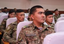 Ички аскерлеринин 714-аскер бөлүгүнүн түзүлгөндүгүнүн 12 жылдыгына арналган салтанаттуу иш-чара болуп өттү