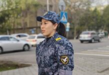 Спорт менен кызматты бирге айкалыштырган милициянын улук сержанты Мээрим Нурадилова