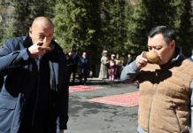 Для Жапарова и Алиева в Ала-Арче организовали этногородок. ФОТО