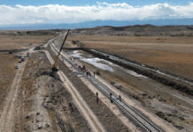 Уложено 3,7 км новой железной дороги Балыкчи — Кочкор. ФОТО