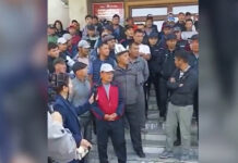 Жители Узгена вышли на митинг против передачи Кемпир-Абада Узбекистану