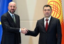 Садыр Жапаров встретился с Президентом Европейского Совета Шарлем Мишелем