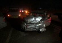 Мужчина угнал в Бишкеке машину и попал в аварию, скрываясь от инспекторов