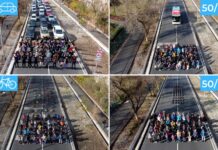 Активисты провели в Бишкеке акцию «1 автобус вместо 50 авто»