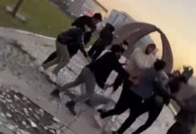 На площади Победы произошла массовая драка иностранцев — видео