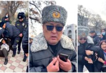 Правозащитницу Азизу Абдирасулову милиционеры волокли по земле — видео